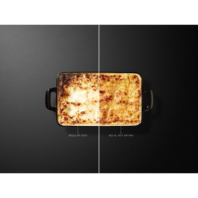 AEG 6000 Series BEB335061B Surround Cook Electric Single Built in Oven with Retractable Dials in Black
