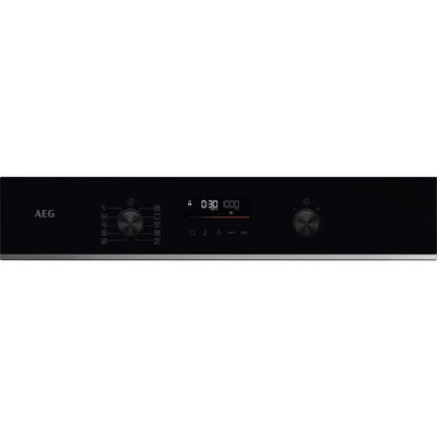 AEG 6000 Series CombiQuick TK6NK501B Compact Built in Microwave Combination Oven Black