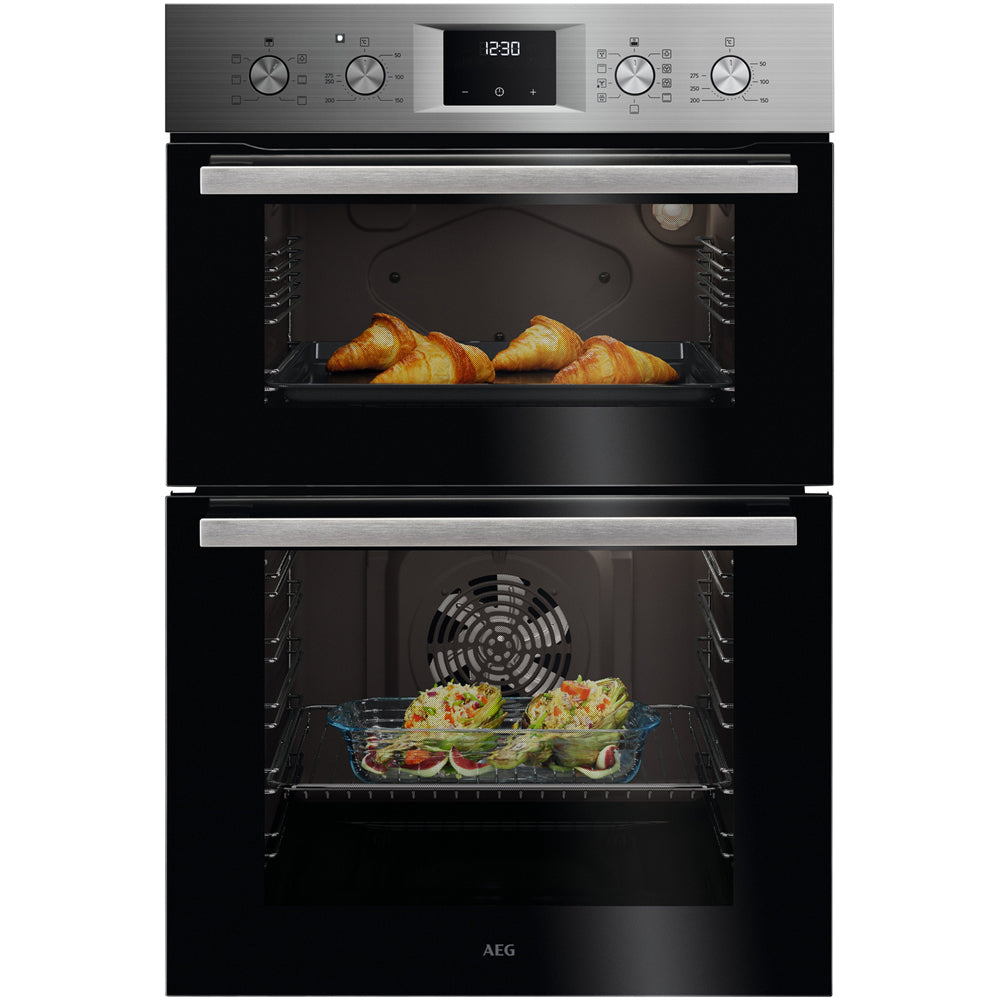 AEG 6000 Series GU5CP20M SurroundCook Catalytic Built In Multifunction Double Oven Stainless Steel