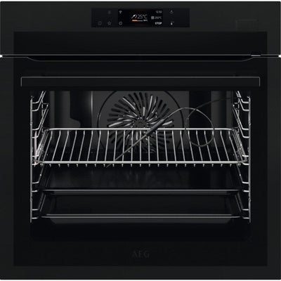 AEG 7000 Series BSE778380T Steam Crisp Electric Single Built In Oven with Touch Controls Black