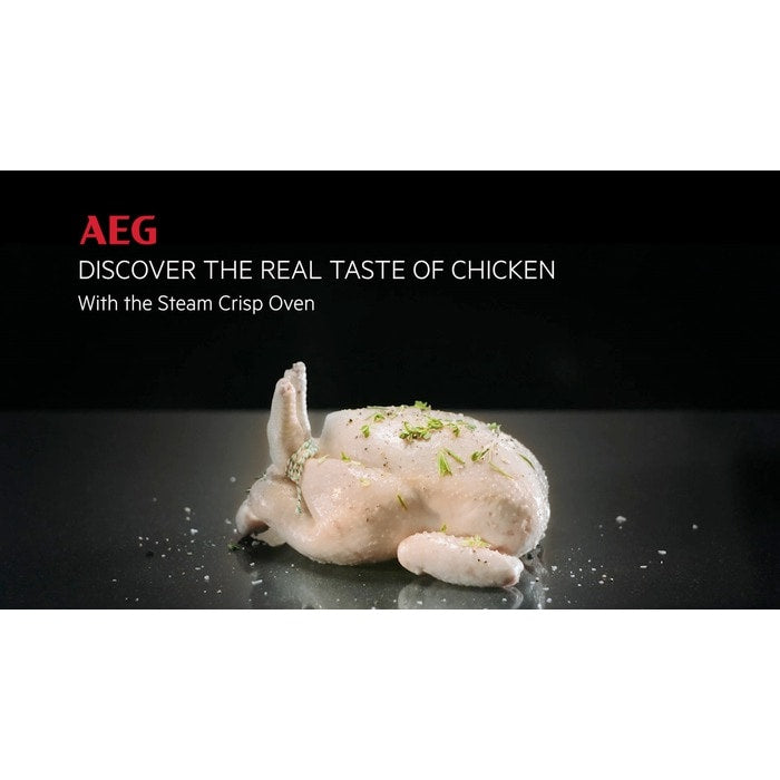 AEG 7000 Series BSE772380M Steam Crisp Electric Single Built in Oven with Touch Controls in Stainless Steel