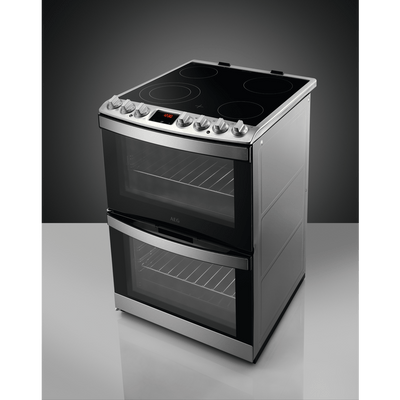 AEG CCB6740ACM SteamBake Ceramic Double Electric Cooker
