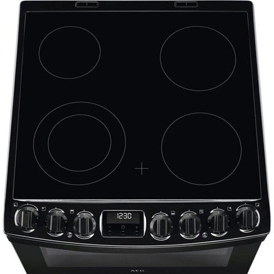 AEG CCB6741ACB Steam Bake 60cm Freestanding Electric Cooker with Ceramic Hob in Black
