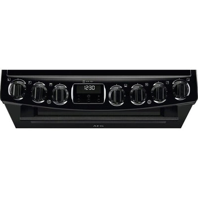 AEG CCX6740ACB 6000 Sreries Steam Bake 60cm Freestanding Electric Cooker with Ceramic Hob in Black