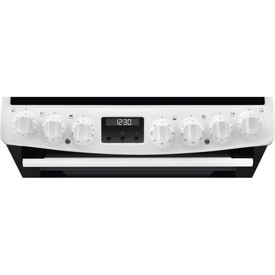 AEG CCX6740ACW 6000 Series Steam Bake 60cm Freestanding Electric Cooker with Ceramic Hob in White