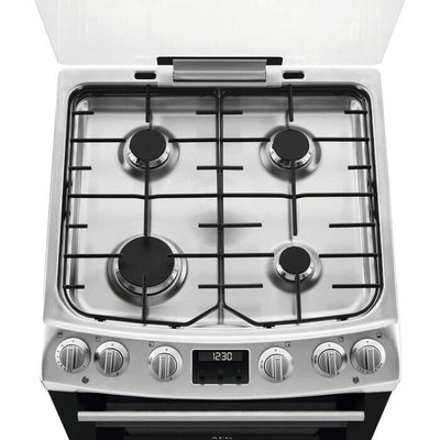 AEG CGX6130ACM 60cm Freestanding Gas Cooker with Double Oven in Stainless Steel