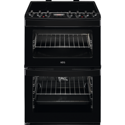 AEG CIB6742ACB Induction Electric Cooker with Double Oven Black