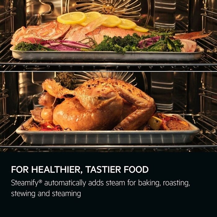 AEG TP8SB731AT Electric Built in Single Oven with Touch Controls Black