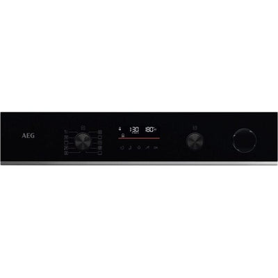 AEG TR6PB521SB Electric Built in Single Oven with Retractable Dials Black