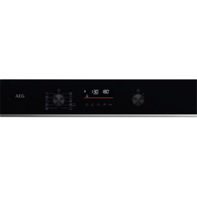 AEG TS6PB521AB Electric Built in Single Oven with Retractable Dials Black