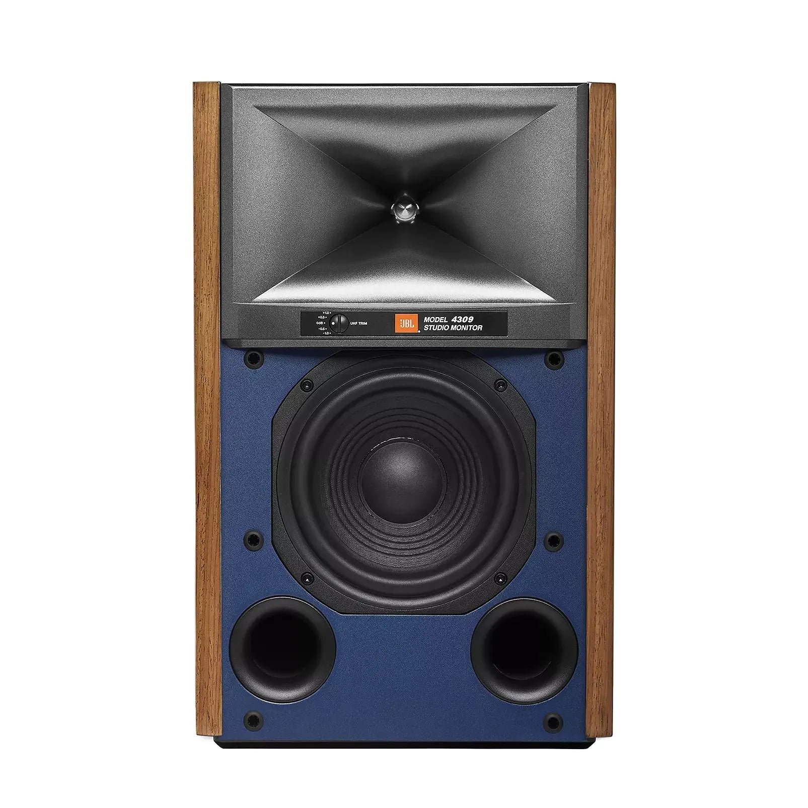 Arcam A15+ Integrated Amplifier Black with JBL 4309 Studio Monitor Bookshelf Speakers Walnut Pair