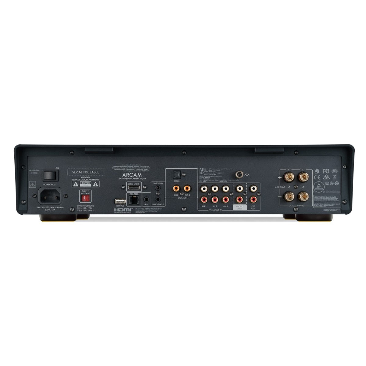 Arcam A15+ Integrated Amplifier with Klipsch RP-600M II Bookshelf Speakers Ebony Pair HiFi Package