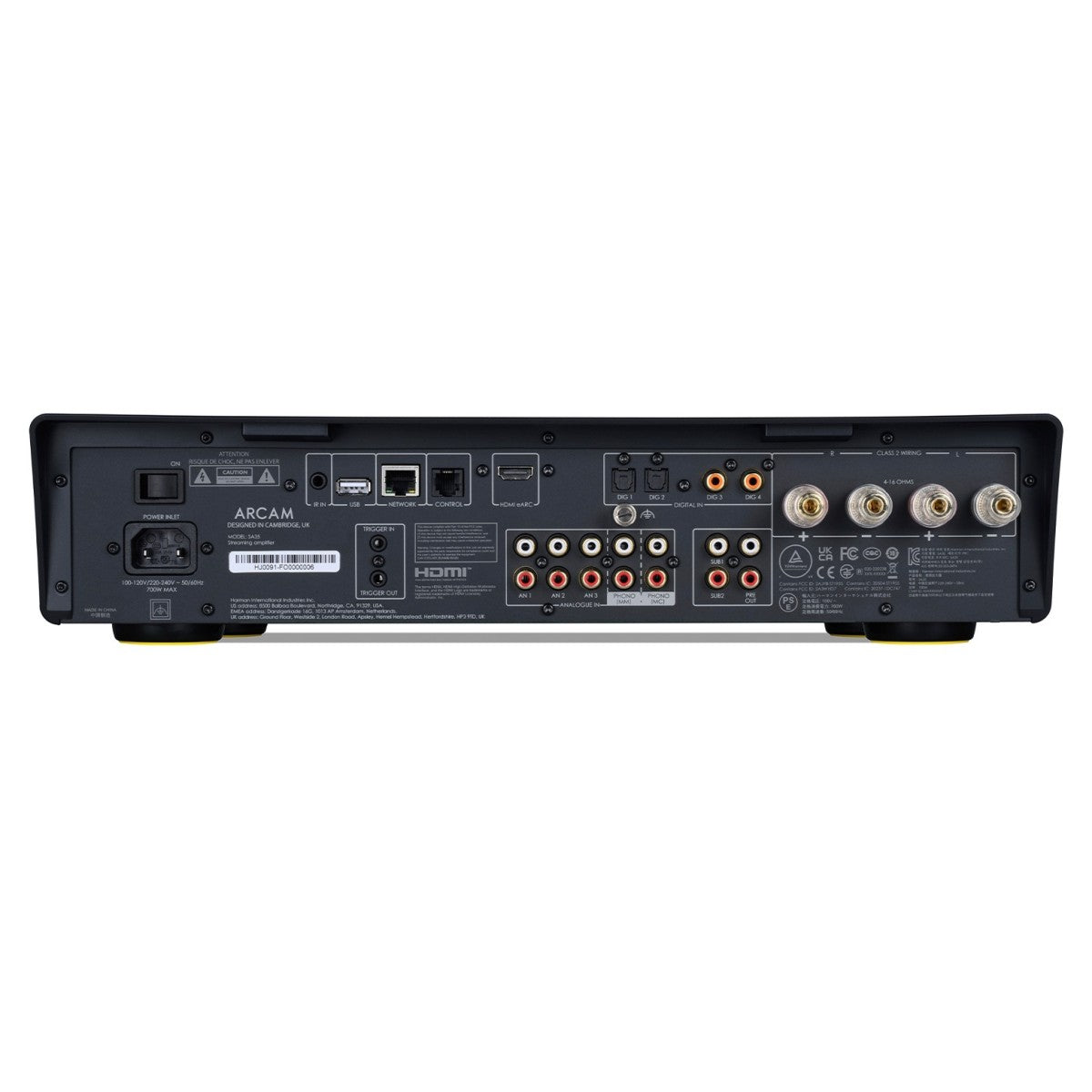 Arcam Radia SA35 Streaming Integrated Amplifier with Klipsch RP-6000F II Floorstanding Speakers Pair Black HiFi Package