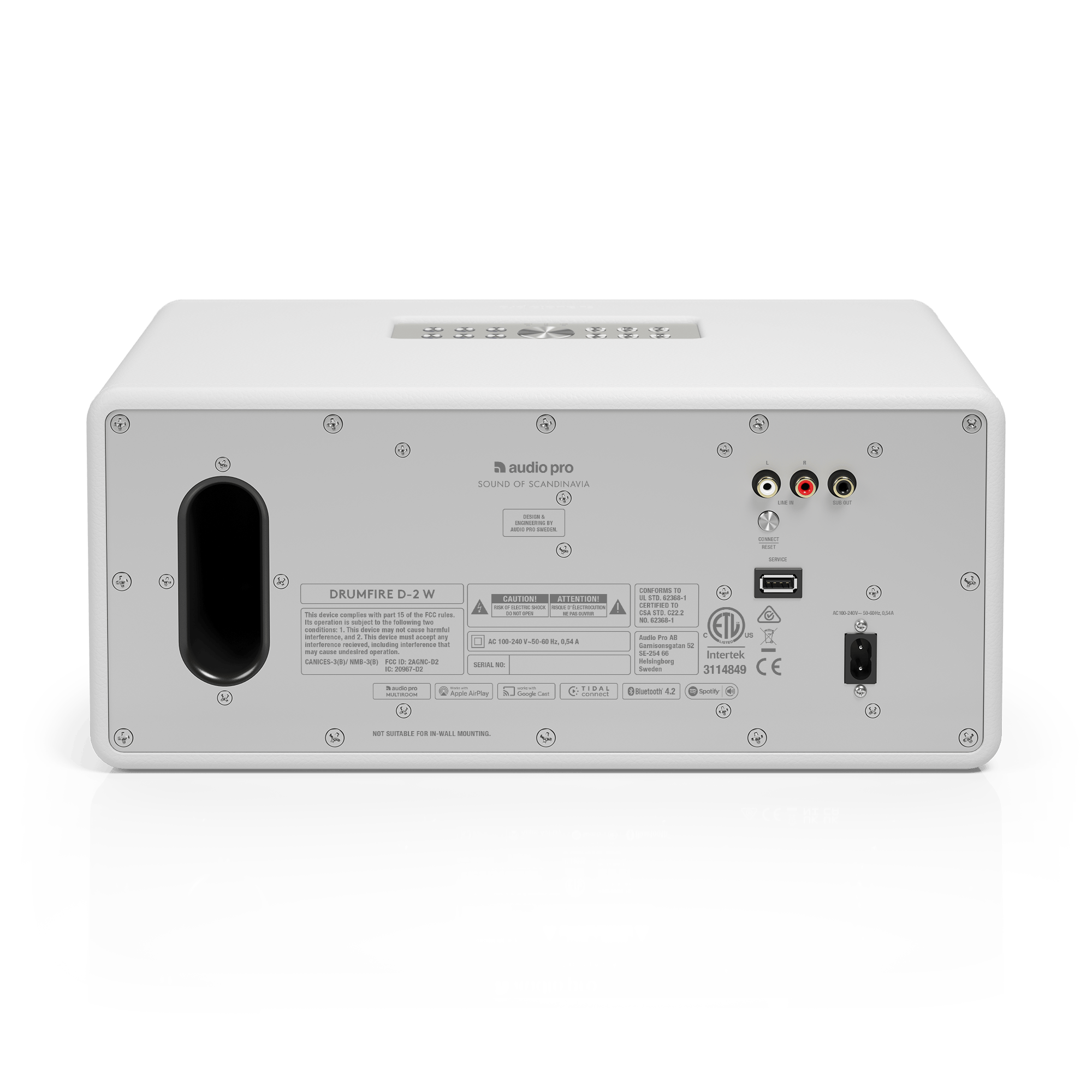Audio Pro Drumfire D-2 W Wireless Multiroom Speaker White