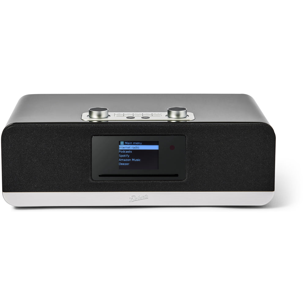 Audio Technica AT-LP70XBT Fully Automatic Bluetooth Wireless Turntable with Roberts Stream 67L All In One Smart Music System Black