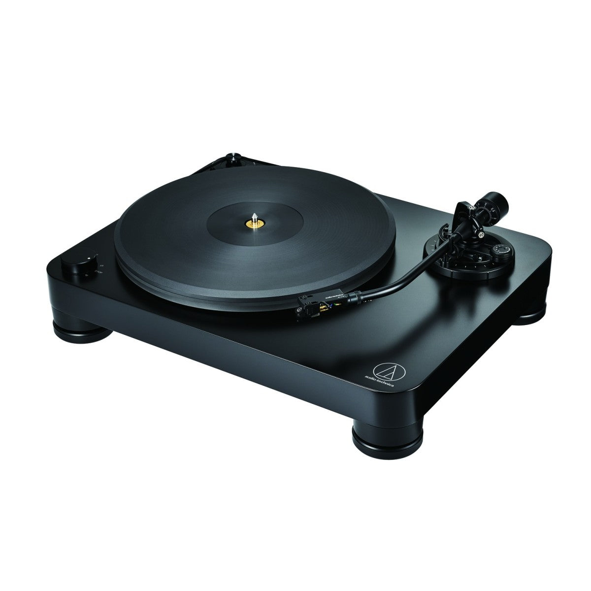 Audio Technica AT-LP7X Fully Manual Belt-Drive Turntable with Built-in Phono Pre-amp for MM/MC Cartridges - Black