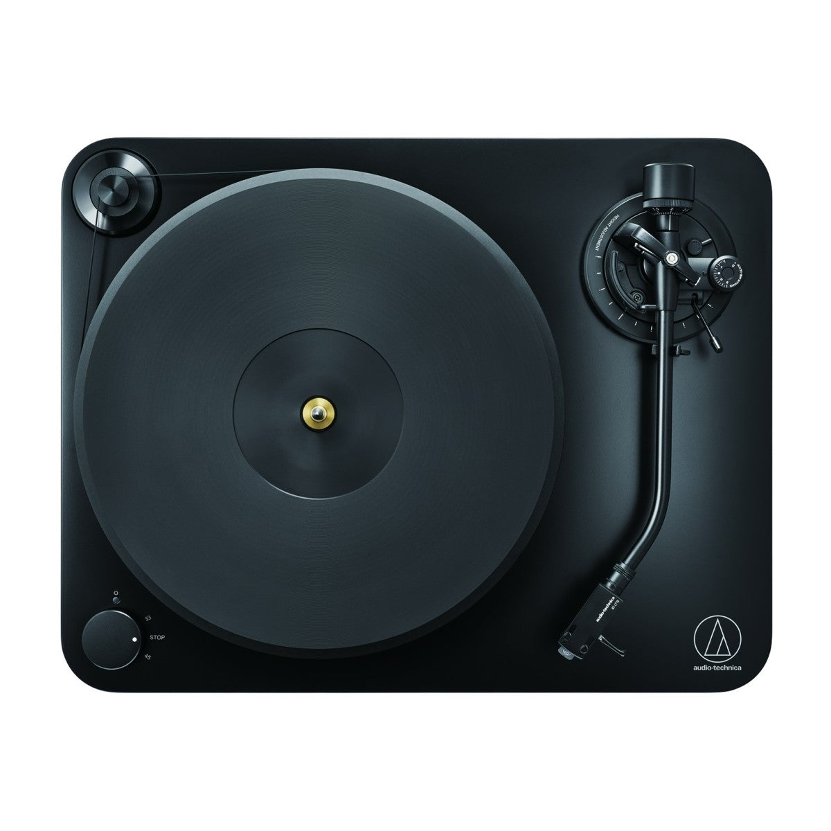 Audio Technica AT-LP7X Fully Manual Belt-Drive Turntable with Built-in Phono Pre-amp for MM/MC Cartridges - Black
