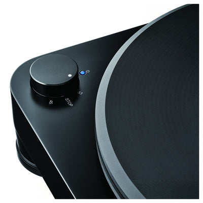 Audio Technica AT-LP7X Fully Manual Belt-Drive Turntable with Built-in Phono Pre-amp for MM/MC Cartridges - Black