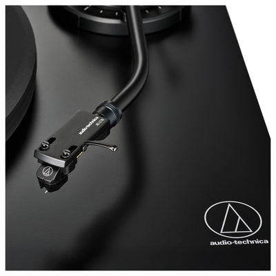 Audio Technica AT-LP7X Fully Manual Belt-Drive Turntable with Built-in Phono Pre-amp for MM/MC Cartridges - Black