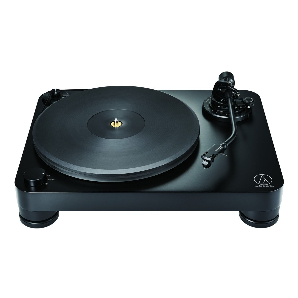Audio Technica AT-LP7X Fully Manual Belt-Drive Turntable with Built-in Phono Pre-amp for MM/MC Cartridges - Black
