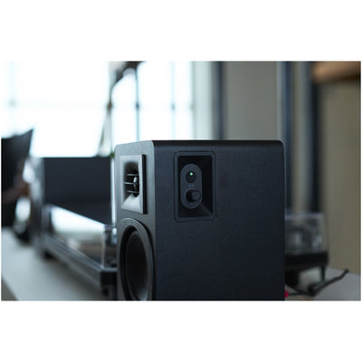 Audio Technica AT-SP3X Powered Bluetooth Bookshelf Speakers with AT-ST3 Stands Pair - Black