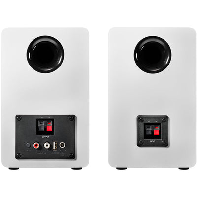 Audio Technica AT-SP3X Powered Bookshelf Speakers with Bluetooth White