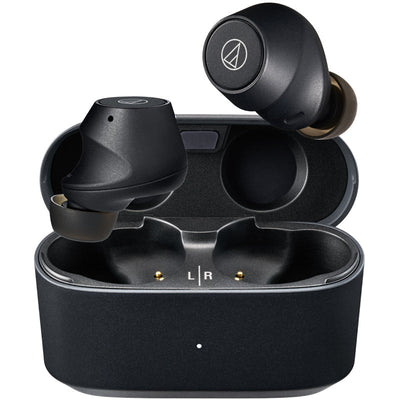 Audio Technica ATH-CKS30TW+ Noise Cancelling Wireless Earbuds Black