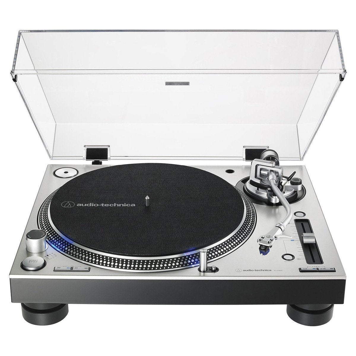 Audio Technica ATLP140XPSVEUK Direct Drive Professional DJ Turntable Silver