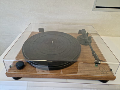 Audio Technica ATLPW40 Turntable Manual Belt Drive Wood Base Walnut Ex-Display Clearance