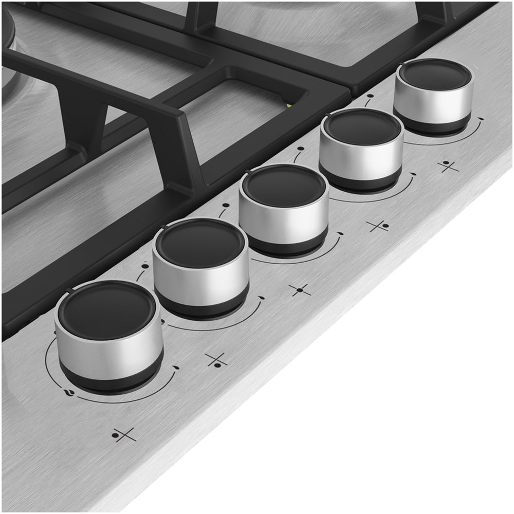 Beko HIAW75225SXE 75cm Gas Hob with Front Knob Controls Stainless Steel