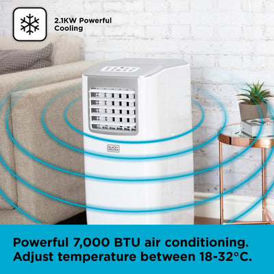 Black+Decker BXAC40005GB 7000 BTU Portable Air Conditioner