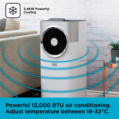 Black+Decker BXAC40008GB 12000 BTU Portable Air Conditioner
