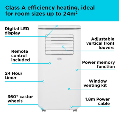 Black+Decker BXAC40011GB 12000 BTU Portable Air Conditioner