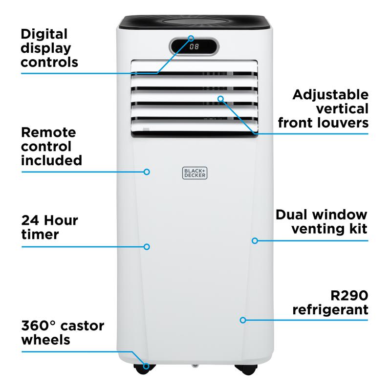Black+Decker BXAC40025GB 9000 BTU Portable Smart Air Conditioner