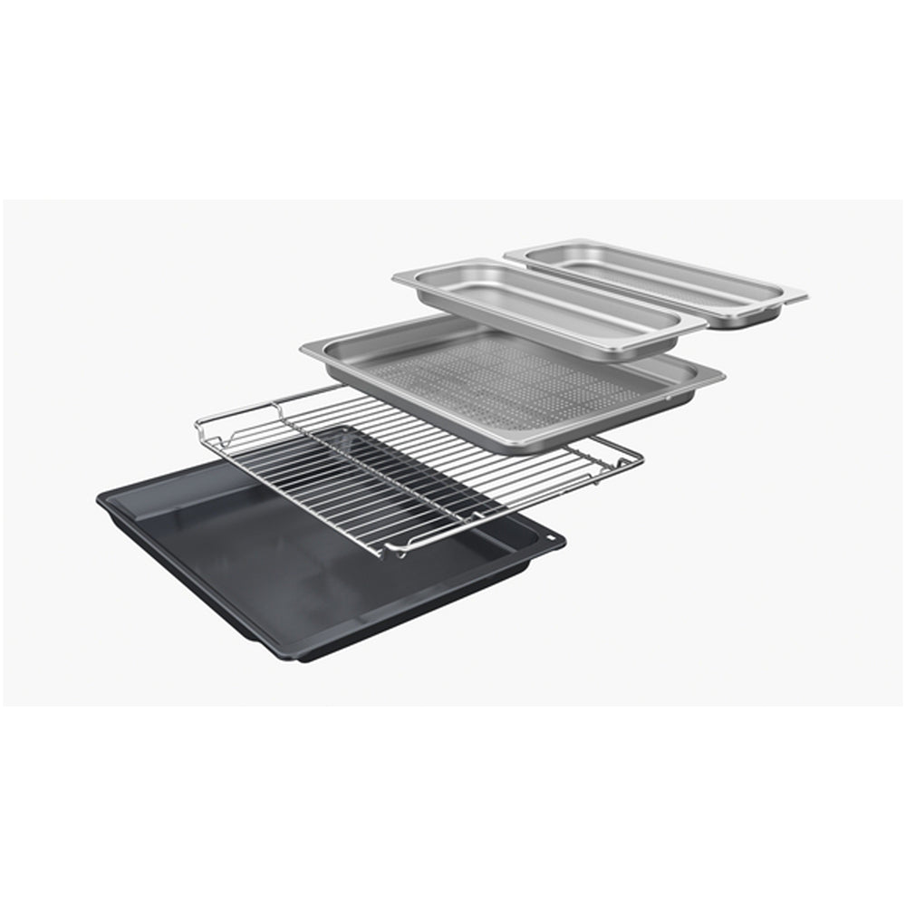 Bosch CSG7361B1 47L Series 8 Built-In Steam Combi Oven Black - A Rated