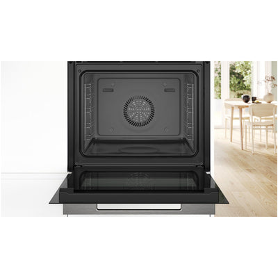 Bosch HSG7584B1 Series 8 71L Built-In Electric Single Oven Black - A+ Rated