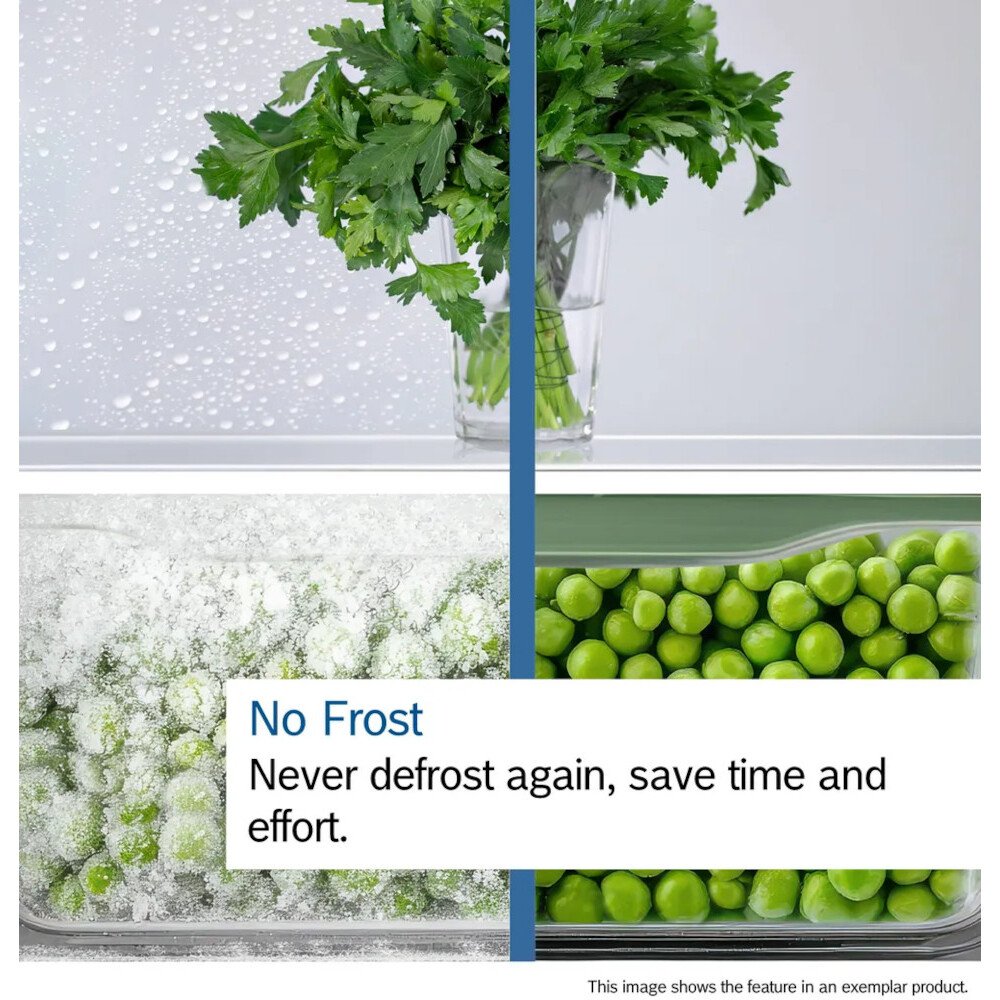 Bosch KAD93AIERG Series 6 Plumbed American Fridge Freezer Stainless Steel - E Rated