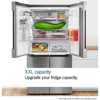 Bosch KAD93AIERG Series 6 Plumbed American Fridge Freezer Stainless Steel - E Rated