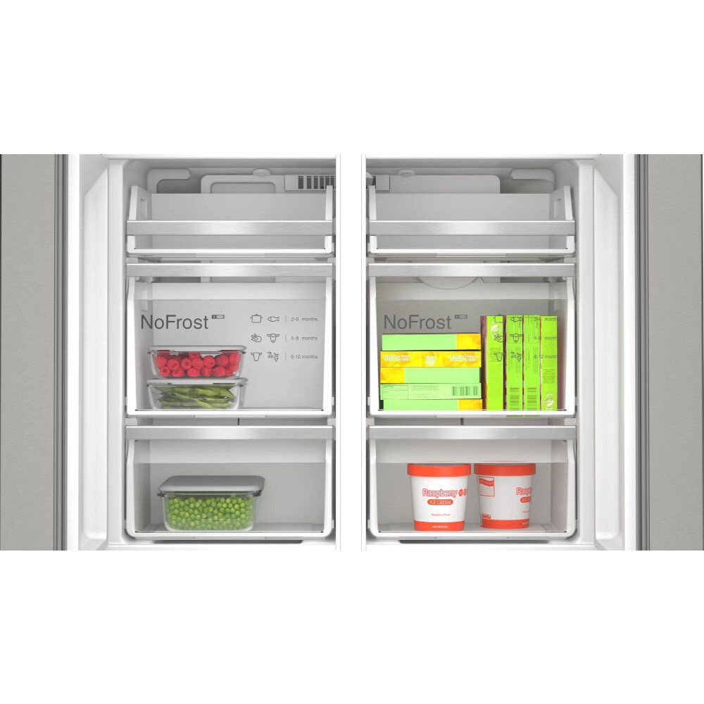 Bosch KFD96APEA Series 6 Plumbed Frost Free American Fridge Freezer Stainless Steel - E Rated