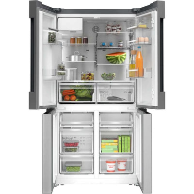 Bosch KFI96APEAG Series 6 Wifi Connected Non-Plumbed Frost Free American Fridge Freezer Stainless Steel - E Rated