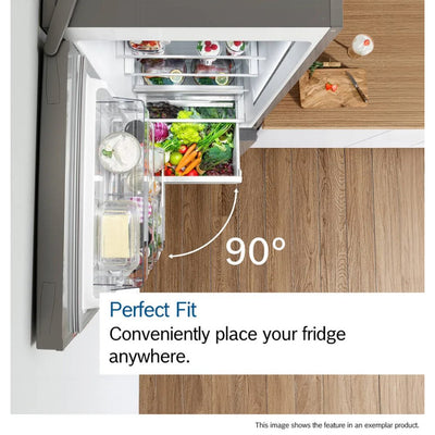Bosch KGN33NWEBG Series 2 Freestanding No Frost Fridge Freezer White - E Rated