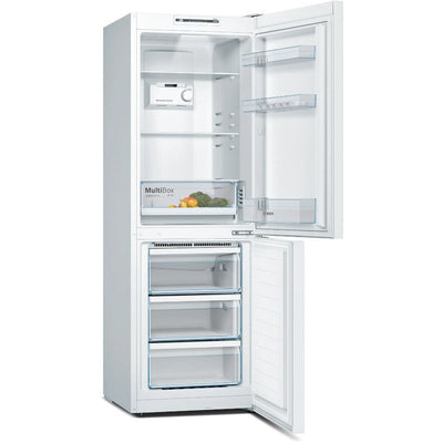 Bosch KGN33NWEBG Series 2 Freestanding No Frost Fridge Freezer White - E Rated