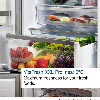 Bosch KGN392LAGG Series 4 60cm Total No Frost Fridge Freezer Stainless Steel