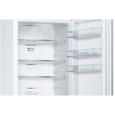 Bosch KGN392WEBG 60cm Series 4 Total No Frost Freestanding Fridge Freezer White