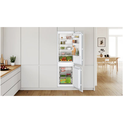 Bosch KIN86NFE0G Series 2 Fully Integrated 60/40 Fridge Freezer Frost Free White - E Rated