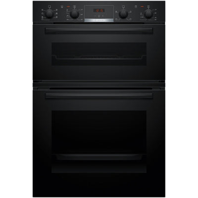 Bosch MBA533BB3B Series 4 Built-In Electric Double Oven Black - A+B Rated