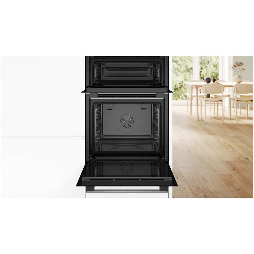 Bosch MBA533BS3B Series 4 60cm Built In Double Electric Oven Stainless Steel