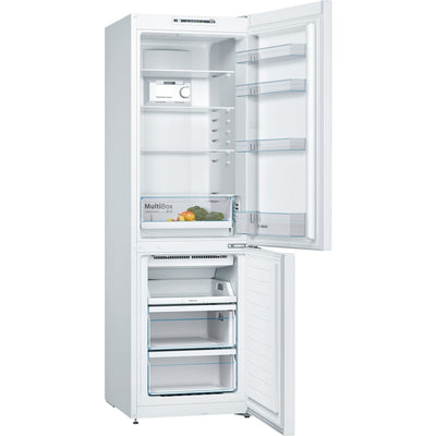 Bosch Series 2 KGN36NWEAG 186cm Freestanding Frost Free Fridge Freezer White - E Rated