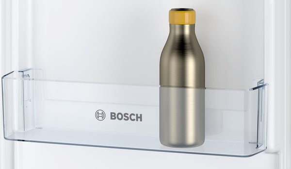 Bosch Series 2 KIV87NSE0G Low Frost Built In Fridge Freezer With Sliding Hinge White