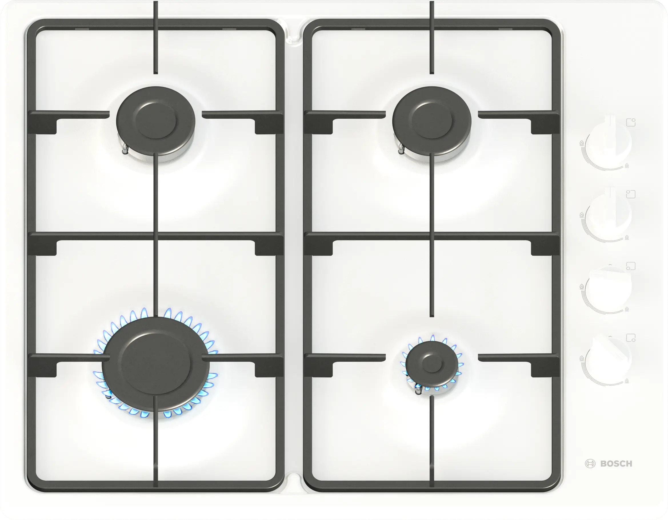 Bosch Series 2 PBP6B2K60 60cm Gas Hob White